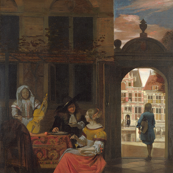 A Musical Party in a Courtyard