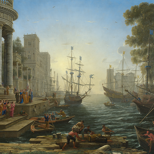 Seaport with the Embarkation of Saint Ursula 