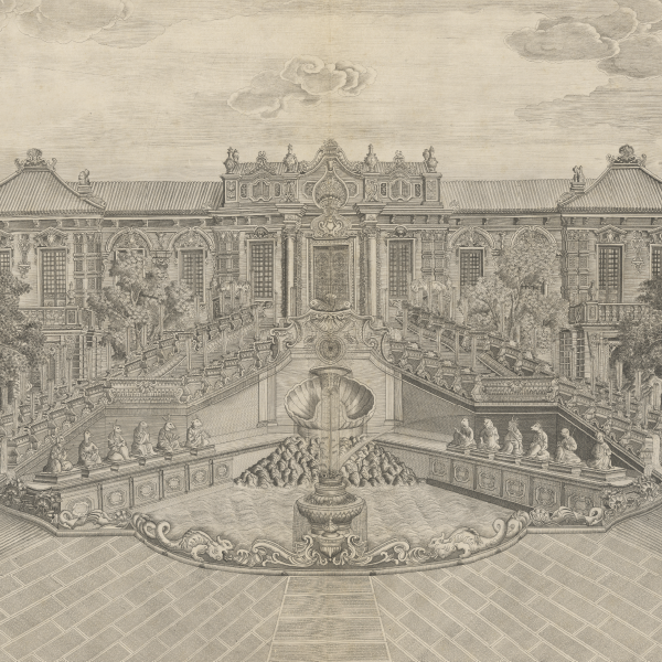 Engravings of the European-style palaces in the Garden of Eternal Spring