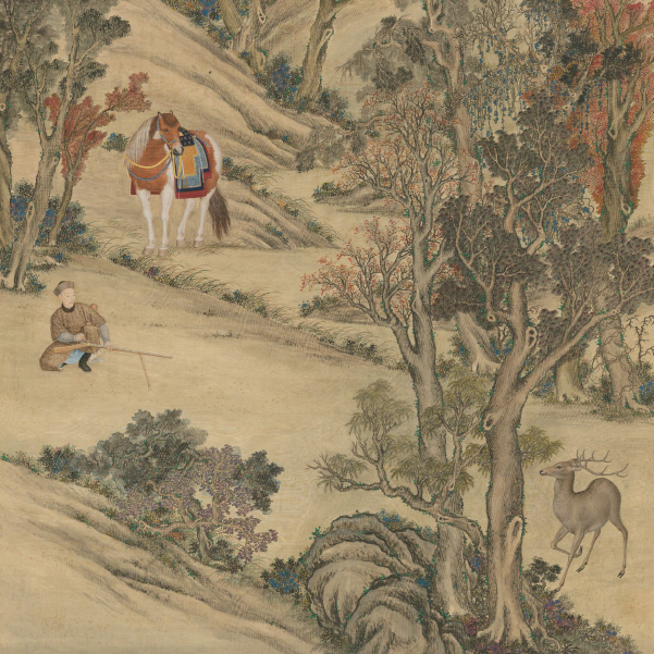 The Qianlong Emperor Hunting Deer