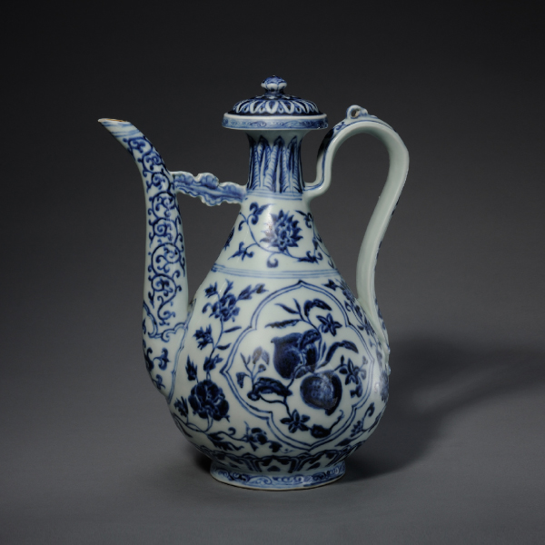 Ewer with fruit sprays