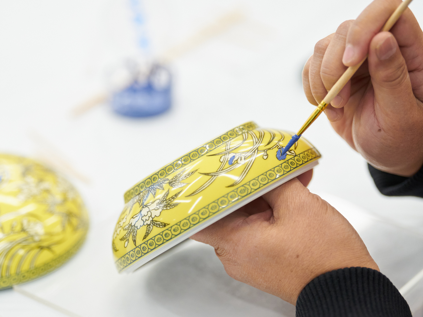 Participants are drawing their own piece