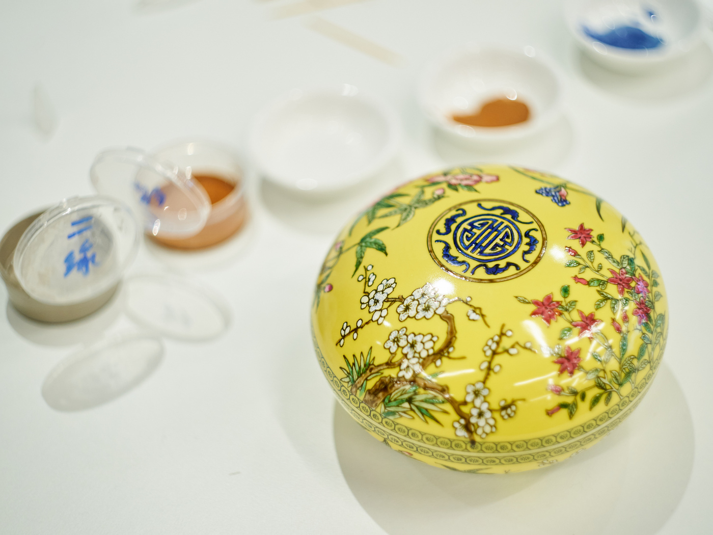 Display of finished artwork