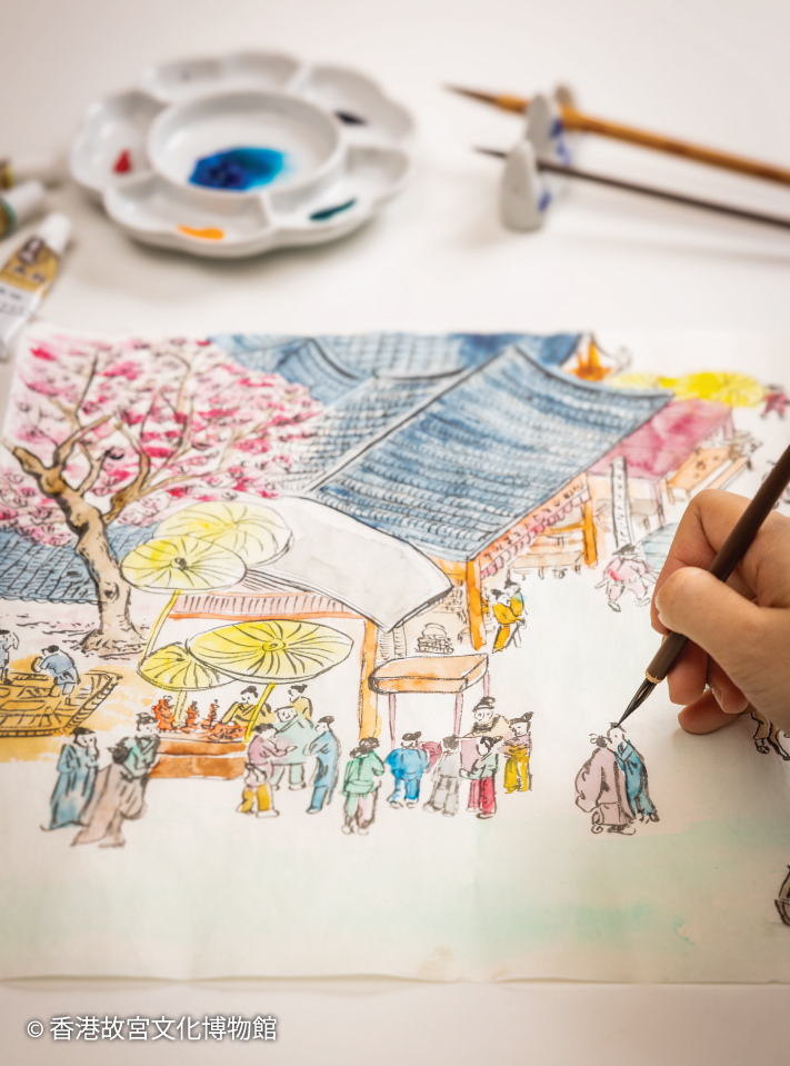 「香港賽馬會呈獻系列：故事新說──故宮博物院藏明代人物畫名品」書畫親子工作坊