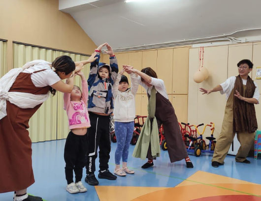 Participants engaged in performance