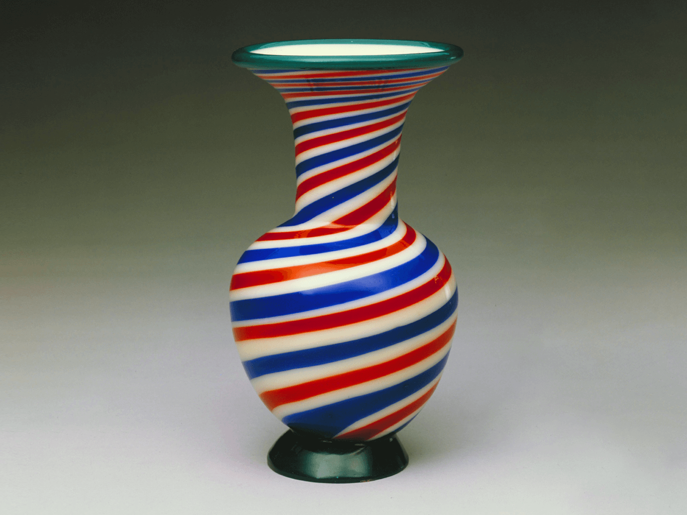 Vase with spiral pattern