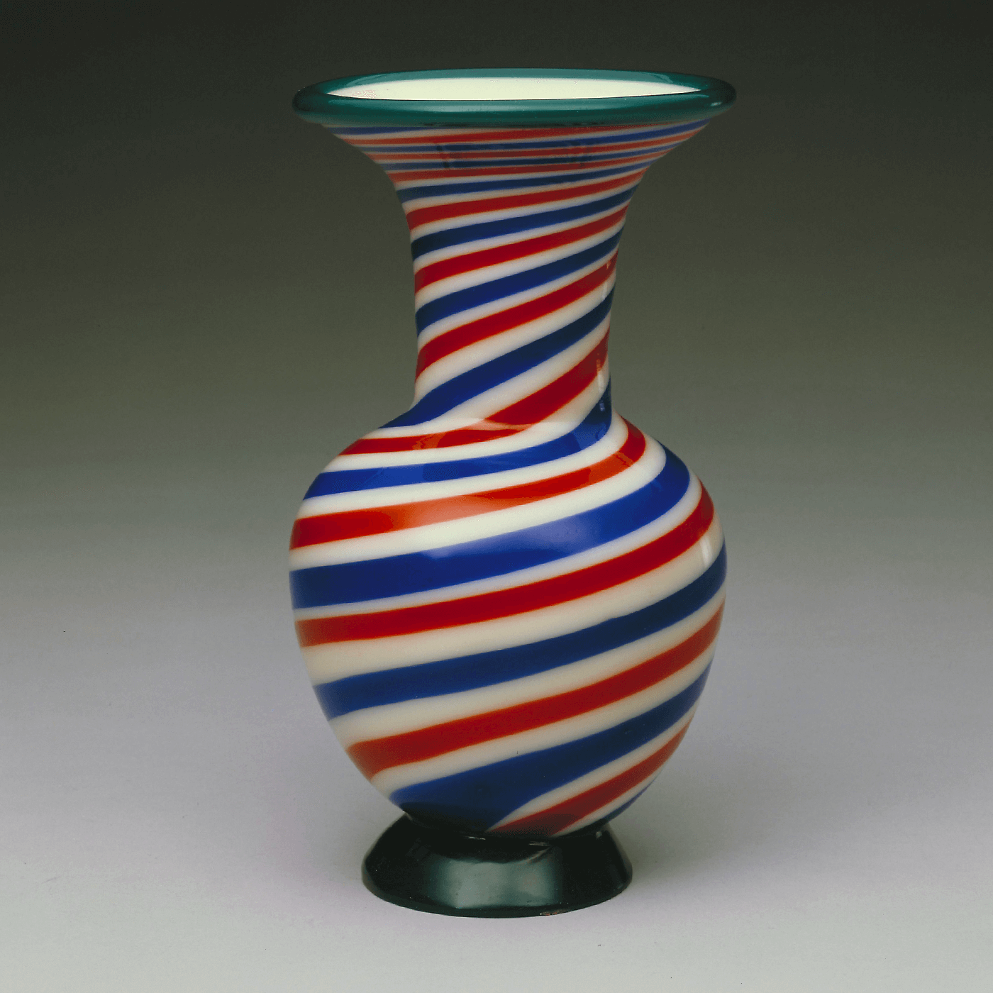 Vase with spiral pattern