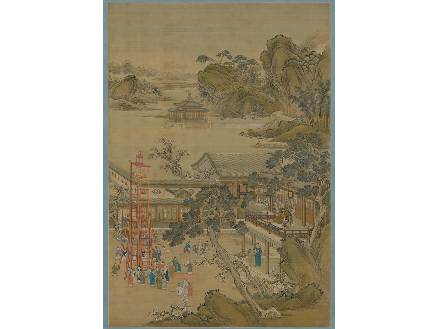 The Qianlong Emperor celebrating the Lantern Festival