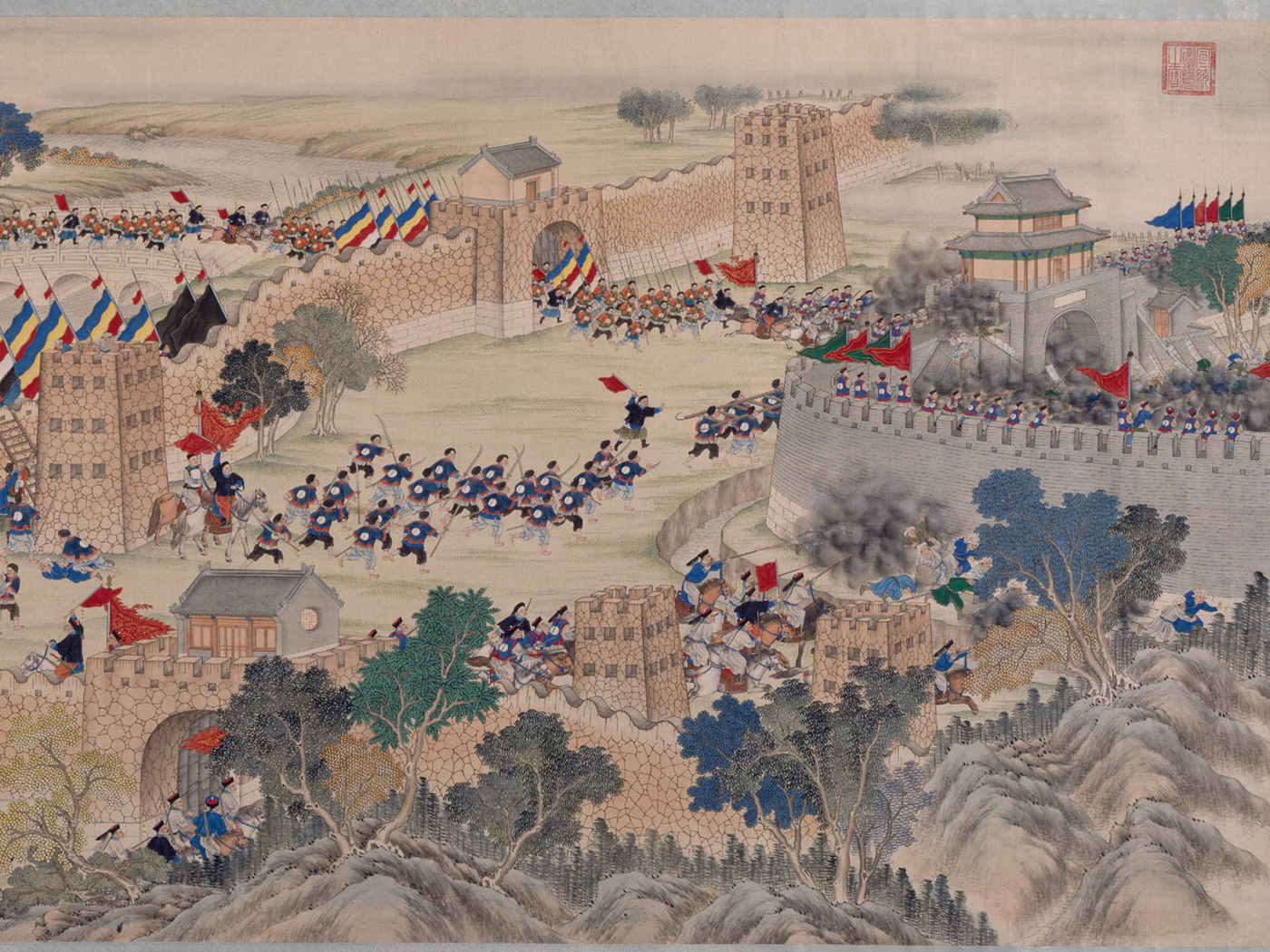 《平定雲南貴州戰圖》之〈攻克貴州興義府城〉