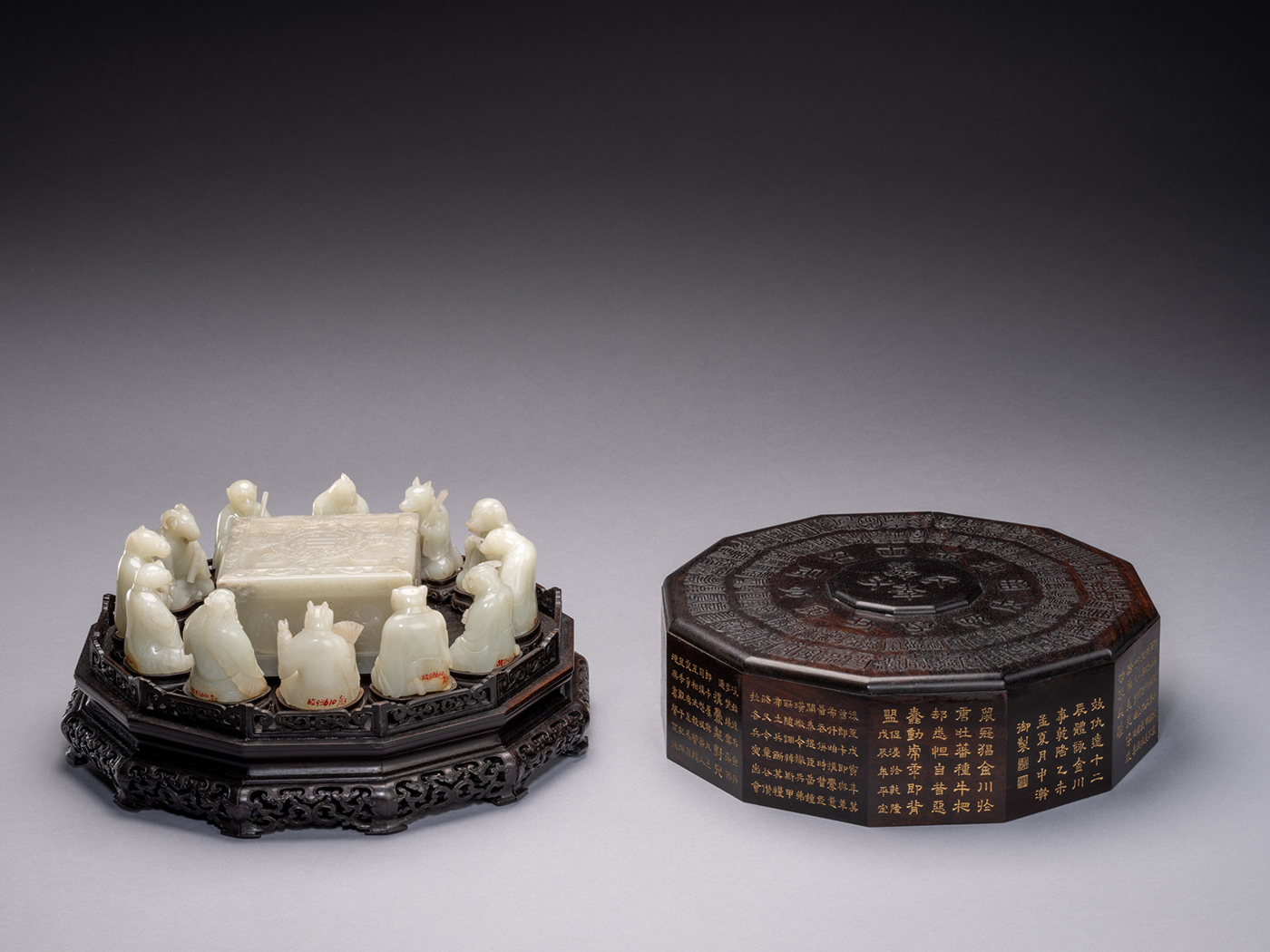 “Myriad cycles” box with twelve zodiac animals